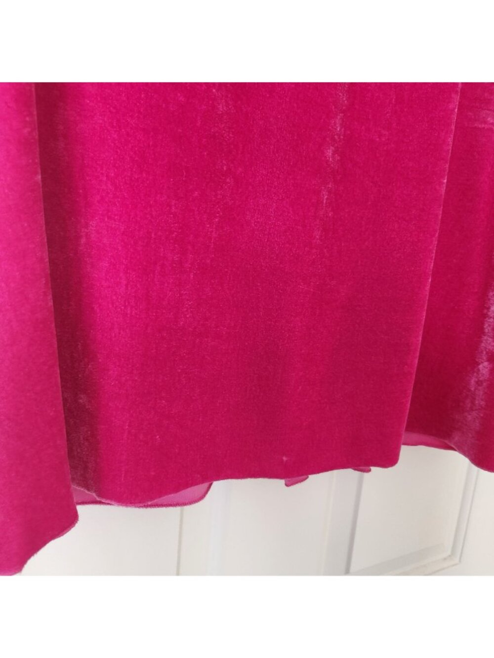 Free People Terese Pink Velvet Crop Puff Sleeve Top Soft Cozy Boho Festival Glam - Picture 6 of 11